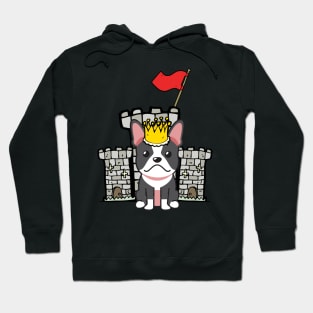 Funny french bulldog is the king of the castle Hoodie